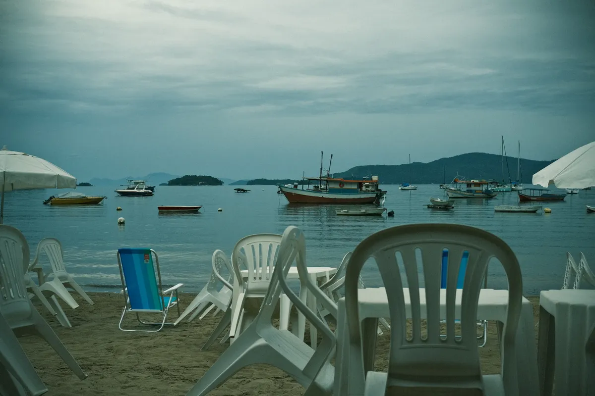Paraty colonial architecture with cobbled streets
