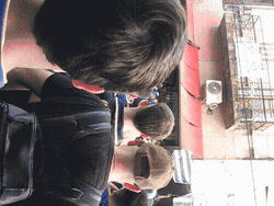 Scene from La Boca around the Superclásico