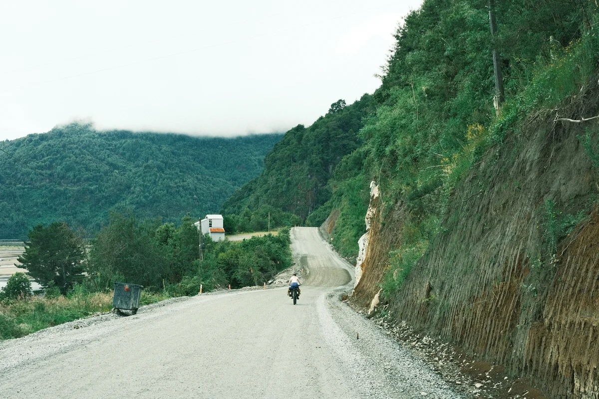 Arrival at the Pacific coast near Cochamó