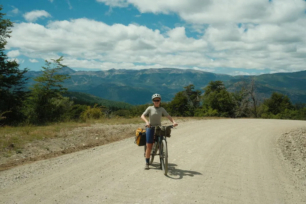 Dusty track climbing to San Martín de los Andes