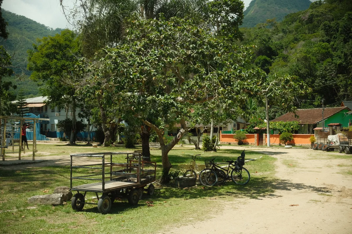 Sunset over Brazilian coast